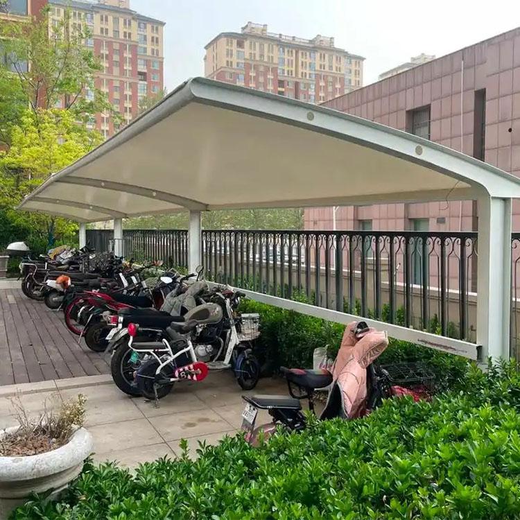 胡杨河市膜结构电动车棚