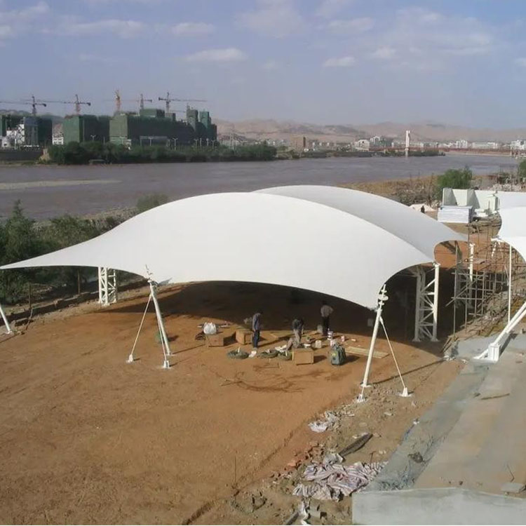 胡杨河市膜结构汽车棚